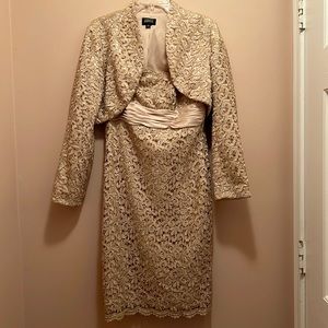 Two Piece Formal Strapless & Jacket Set